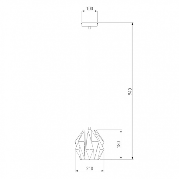 Подвесной светильник Eurosvet 50137/1 черный