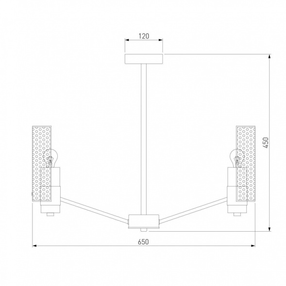 Потолочная люстра Eurosvet Grino 70139/6 никель