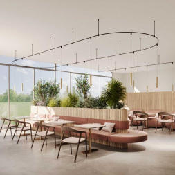 Трековый подвесной светильник Maytoni Technical Skim TR210-1-5W3K-M-BBS