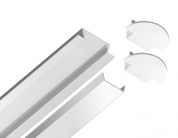 Встраиваемый профиль с рассеивателем Ambrella Illumination GP1001WH