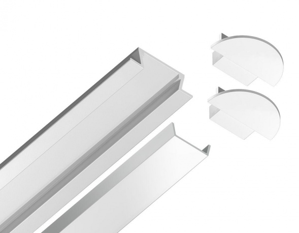 Встраиваемый профиль с рассеивателем Ambrella Illumination GP1001WH