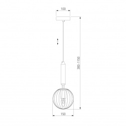 Подвесной светильник Eurosvet Joy 50208/1 прозрачный