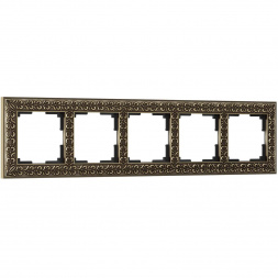 Рамка Werkel Antik на 5 постов бронза WL07-Frame-05 4690389063657