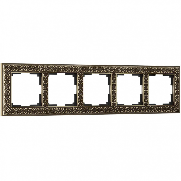 Рамка Werkel Antik на 5 постов бронза WL07-Frame-05 4690389063657