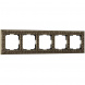 Рамка Werkel Antik на 5 постов бронза WL07-Frame-05 4690389063657