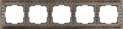 Рамка Werkel Antik на 5 постов бронза WL07-Frame-05 4690389063657