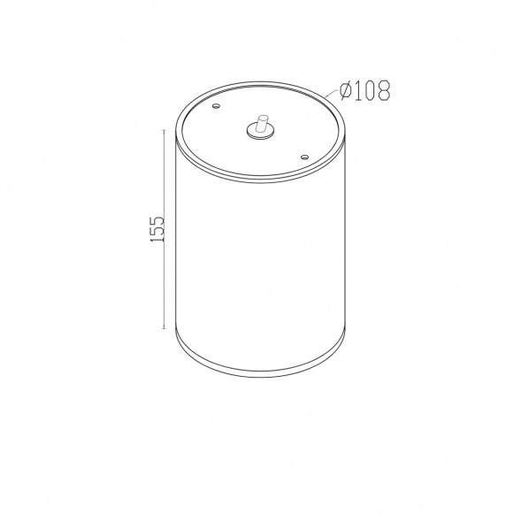 Уличный светодиодный светильник Maytoni Bar O306CL-L12GF