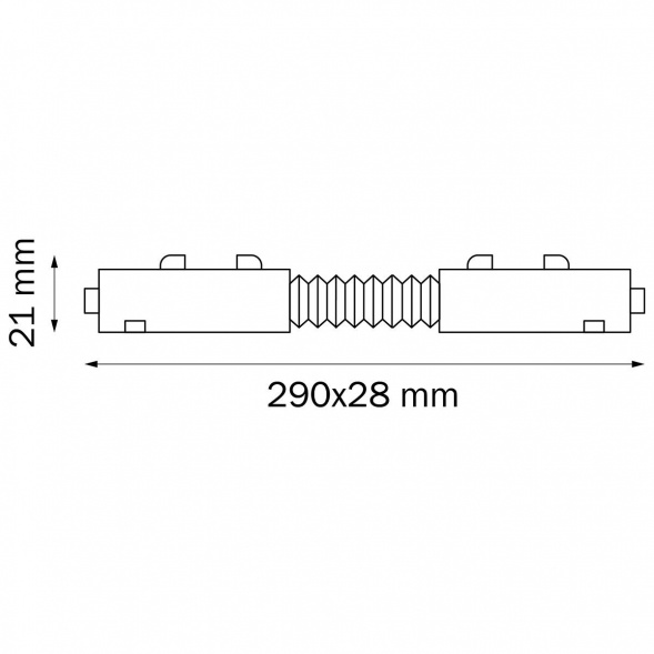 Соединитель гибкий для однофазного трека Lightstar Teta 505156