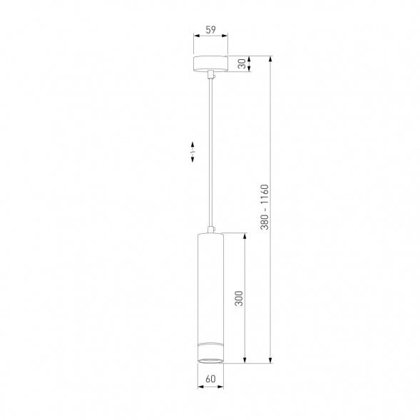 Подвесной светильник Eurosvet DLN107 GU10 золото