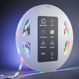 Светодиодная лента Maytoni 14,4W/m 60LED/m 5050SMD RGB/RGBW 5M 201139