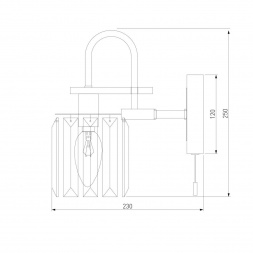 Бра Eurosvet Tenia 70090/1 графит