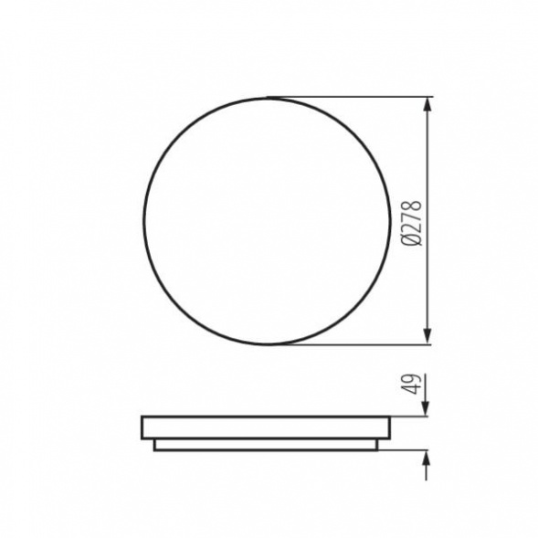 Настенный потолочный светильник Kanlux VARSO LED 18W-NW-O 26441