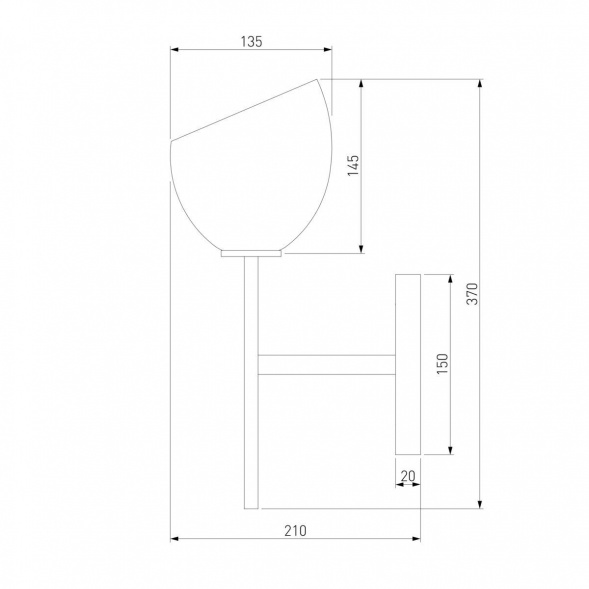 Бра Eurosvet Arrista 60130/1 хром