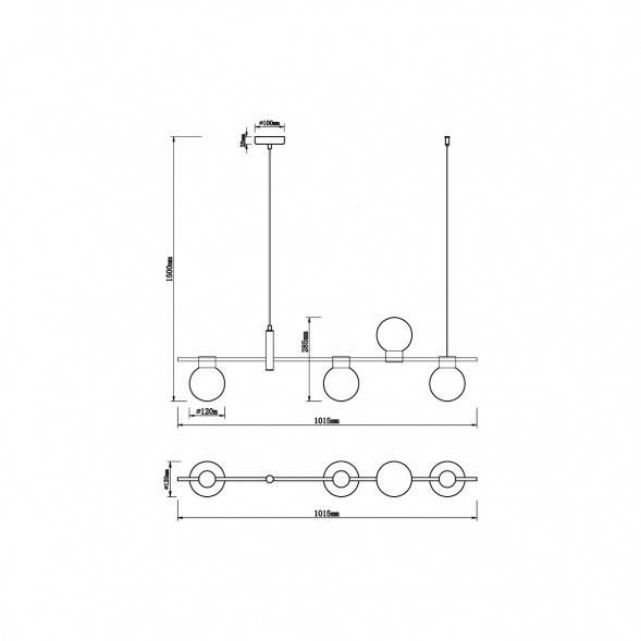 Подвесной светильник Vele Luce Ideale VL5872P14