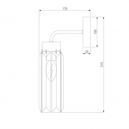 Бра Eurosvet Gilian 60163/1 латунь
