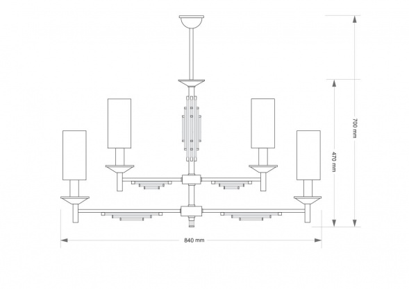 Подвесной светильник KUTEK FELINO FEL-ZWL-4(P/A)KR