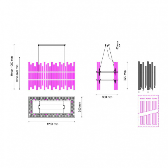 Подвесной светильник Lucia Tucci Rumba 1074.36 Chrome