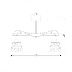 Потолочная люстра Eurosvet 60082/5 хром
