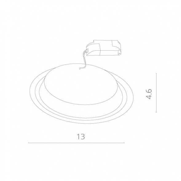 Встраиваемый светильник Arte Lamp Uovo A6406PL-1WH