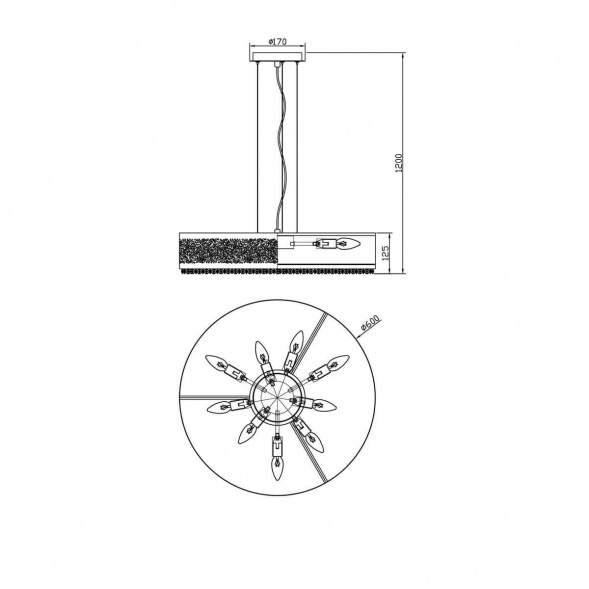 Подвесной светильник Lucia Tucci Fabian 1552.9 Nickel