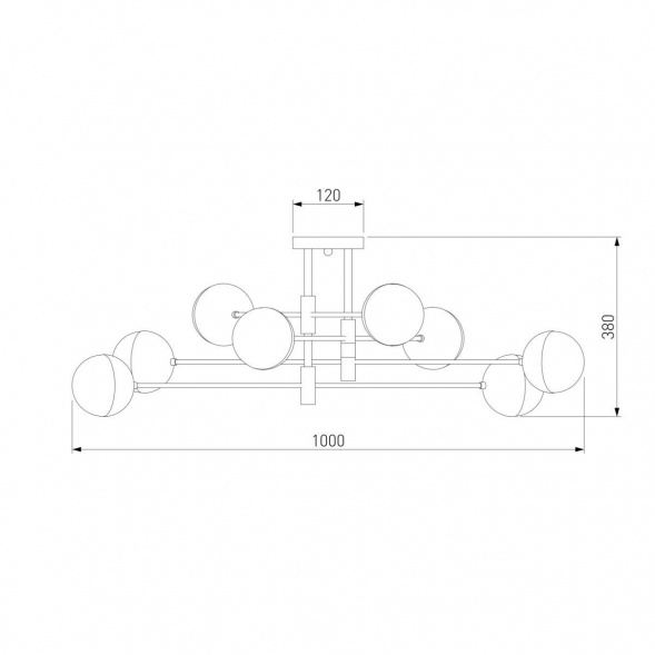 Потолочная люстра Eurosvet Nuvola 70129/8 латунь