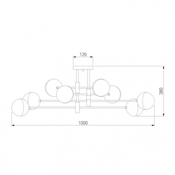 Потолочная люстра Eurosvet Nuvola 70129/8 латунь