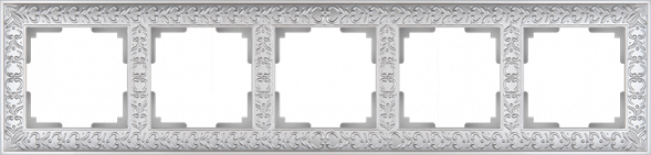 Рамка Werkel Antik на 5 постов жемчужный WL07-Frame-05 4690389063534