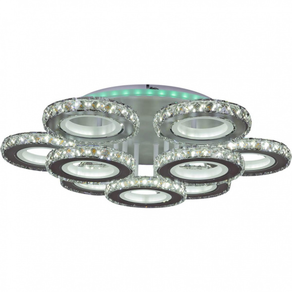 Потолочная светодиодная люстра Reluce 03900-0.3-6+3A WH+CR (RGB)