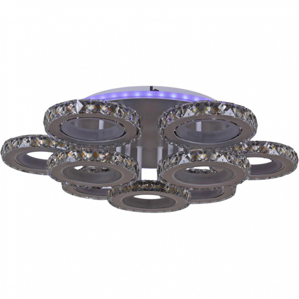 Потолочная светодиодная люстра Reluce 03900-0.3-6+3A WH+CR (RGB)