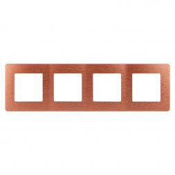 Рамка 4-постовая ЭРА 12 сатин медь 12-5104-14 Б0052537