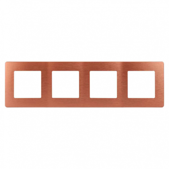 Рамка 4-постовая ЭРА 12 сатин медь 12-5104-14 Б0052537