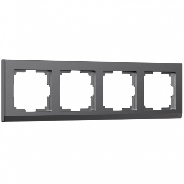 Рамка Werkel Stark на 4 поста графит W0041864 4690389194528
