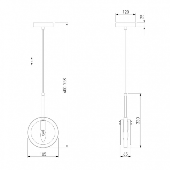 Подвесной светильник Eurosvet Gallo 50121/1 белый