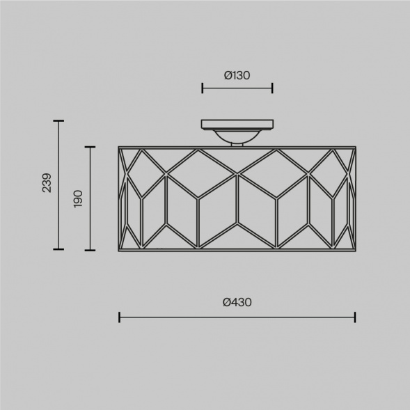 Потолочный светильник Maytoni Messina H223-PL-03-G