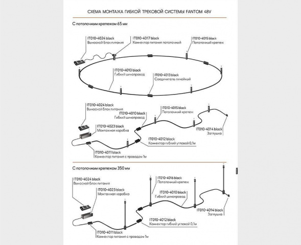 Коннектор питания Italline Fantom IT010-4011 black