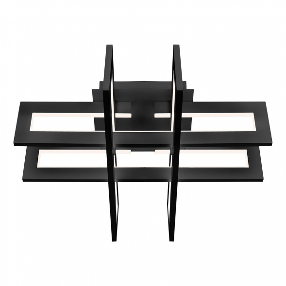 Потолочный светодиодный светильник iLedex Stalker 9082-600*600-X 96W BK