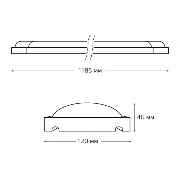 Настенно-потолочный светодиодный светильник Gauss WLF-4 844611336