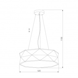 Подвесной светильник TK Lighting 3313 Kantoor Graphite