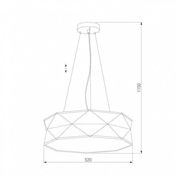 Подвесной светильник TK Lighting 3313 Kantoor Graphite