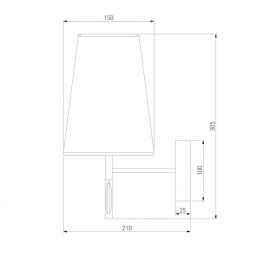 Бра Eurosvet Milazzo 60137/1 золото