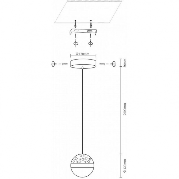 Подвесной светодиодный светильник Velante 431-106-01