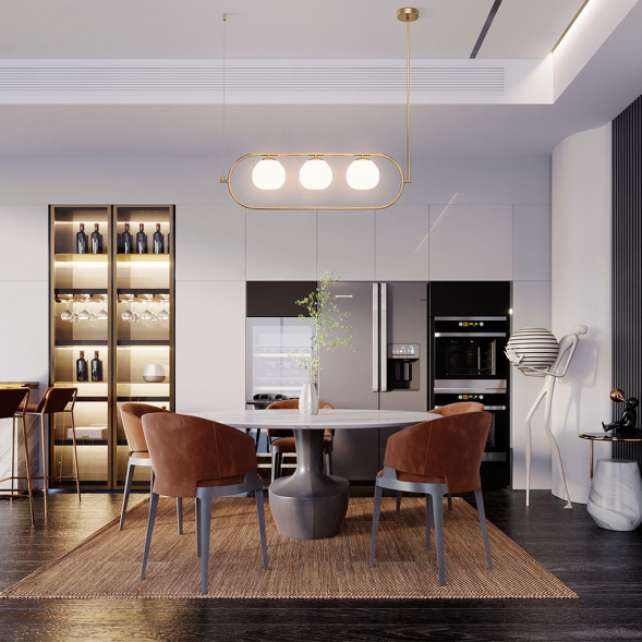 Подвесной светильник Maytoni Erich MOD221PL-03BS