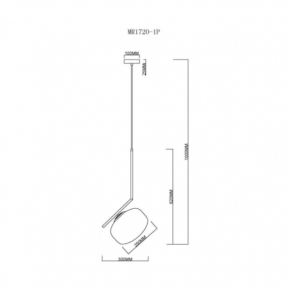 Подвесной светильник MyFar Single MR1720-1P