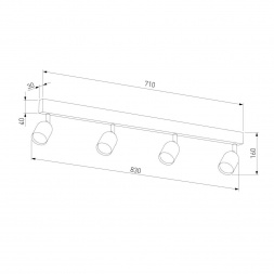Спот TK Lighting 6268 Top Black White
