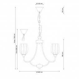 Подвесная люстра Lucia Tucci Madrid 116.5