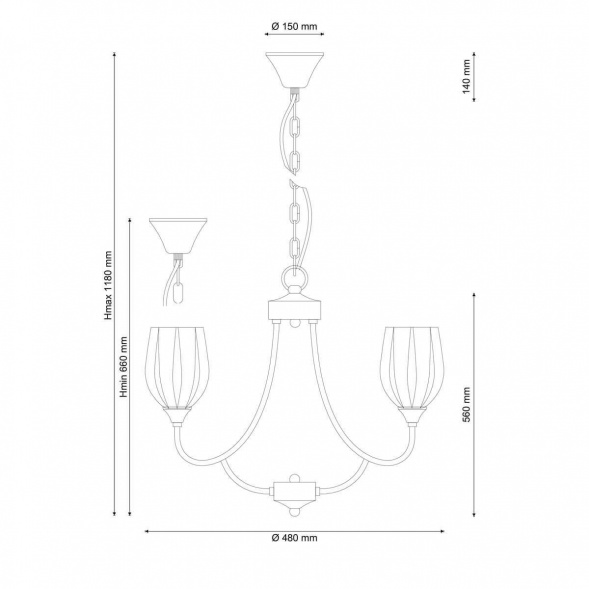 Подвесная люстра Lucia Tucci Madrid 116.5