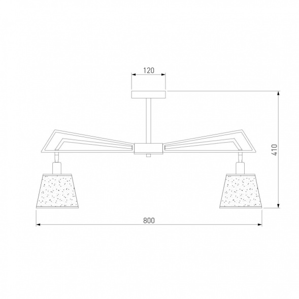 Потолочная люстра Eurosvet 60082/8 золотая бронза