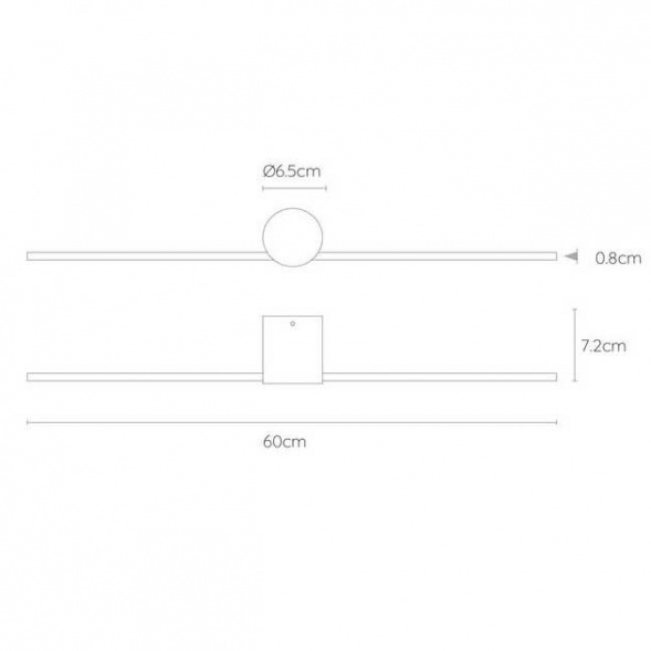 Настенный светодиодный светильник Lucide Mizar 12201/60/30