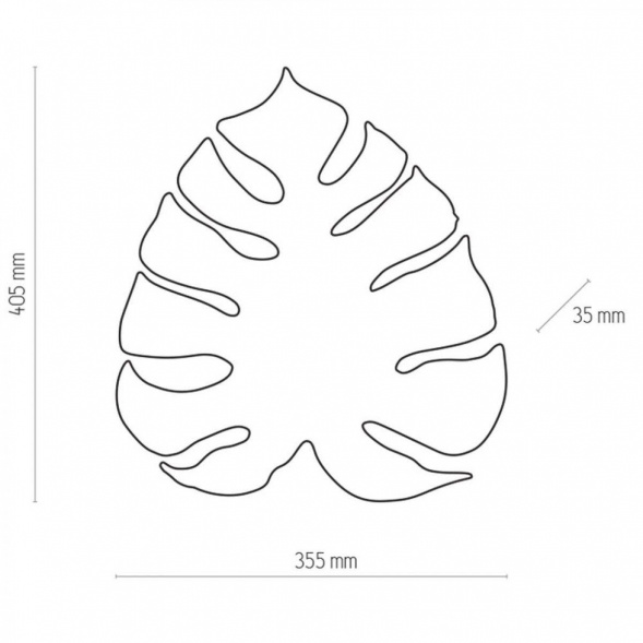 Настенный светильник TK Lighting 1355 Monstera Gold