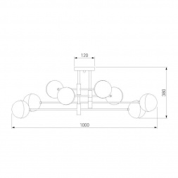 Потолочная люстра Eurosvet Nuvola 70129/8 хром